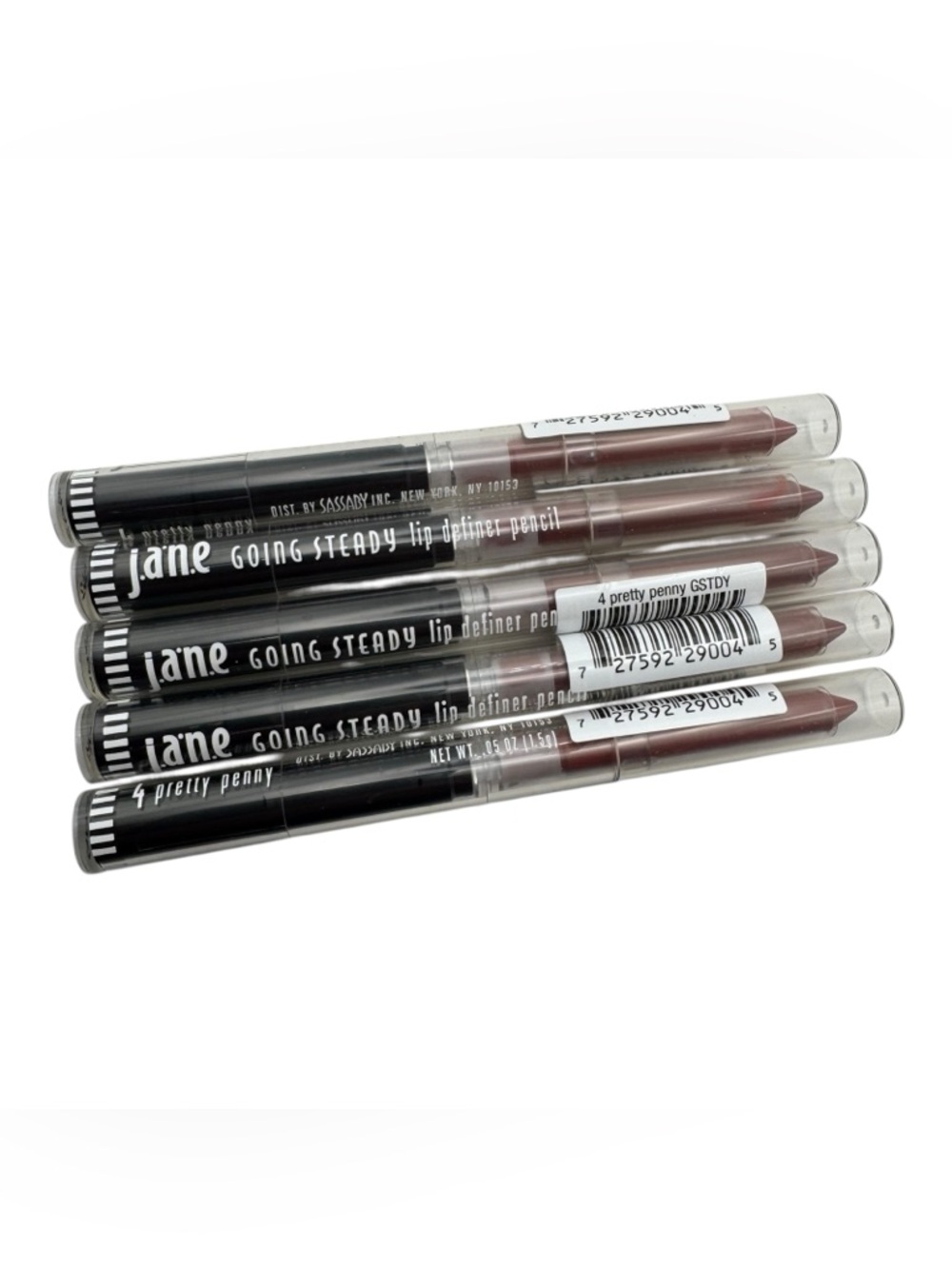 Jane Going Steady‎ Lip Liner Pencil #4 Pretty Penny – Lot of 5 – New Sealed